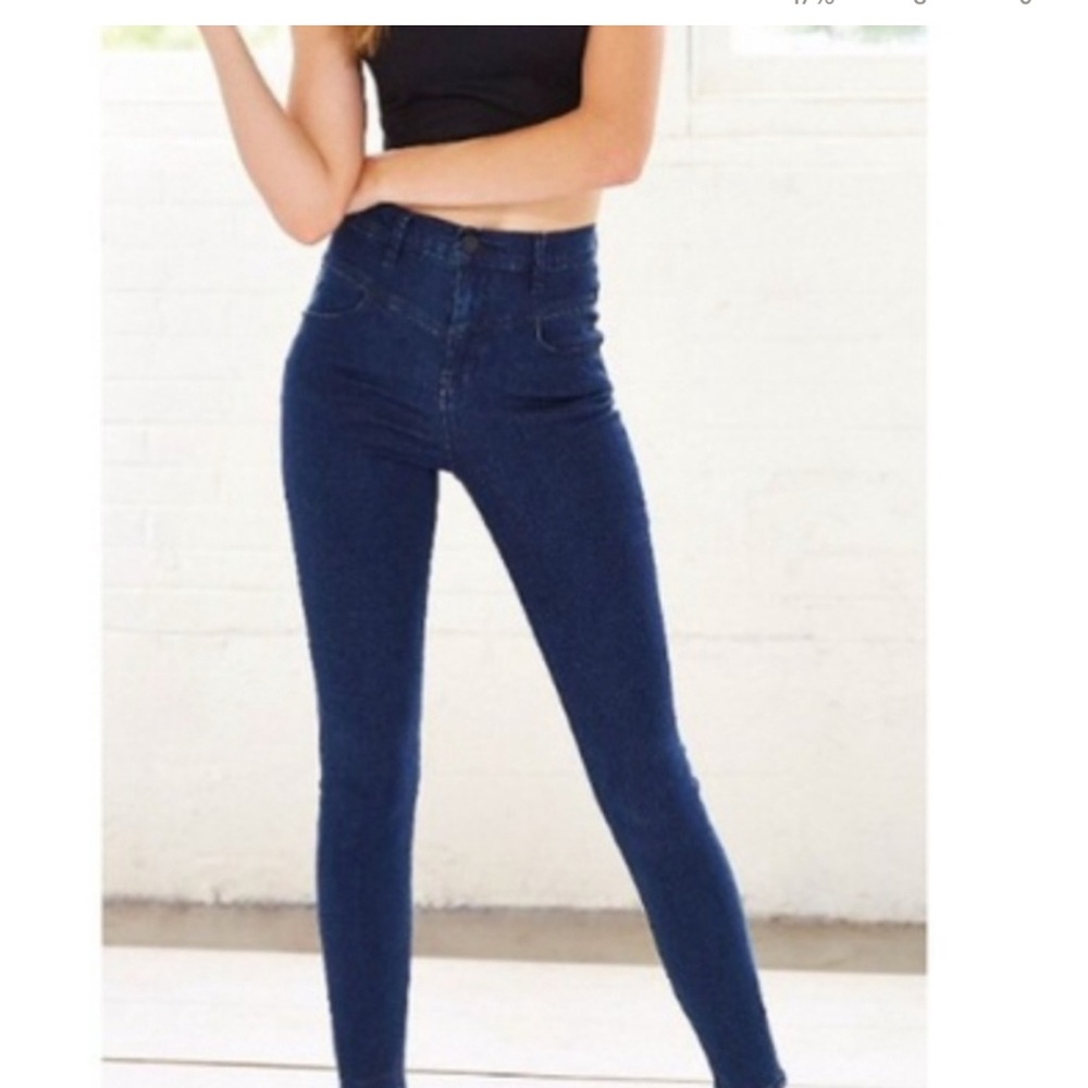 BDG Women's Dark Blue High Rise Jeans